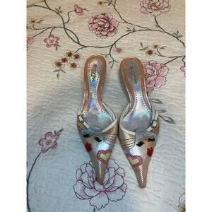 Rare el dantes couture vintage pointed toe y2k mules